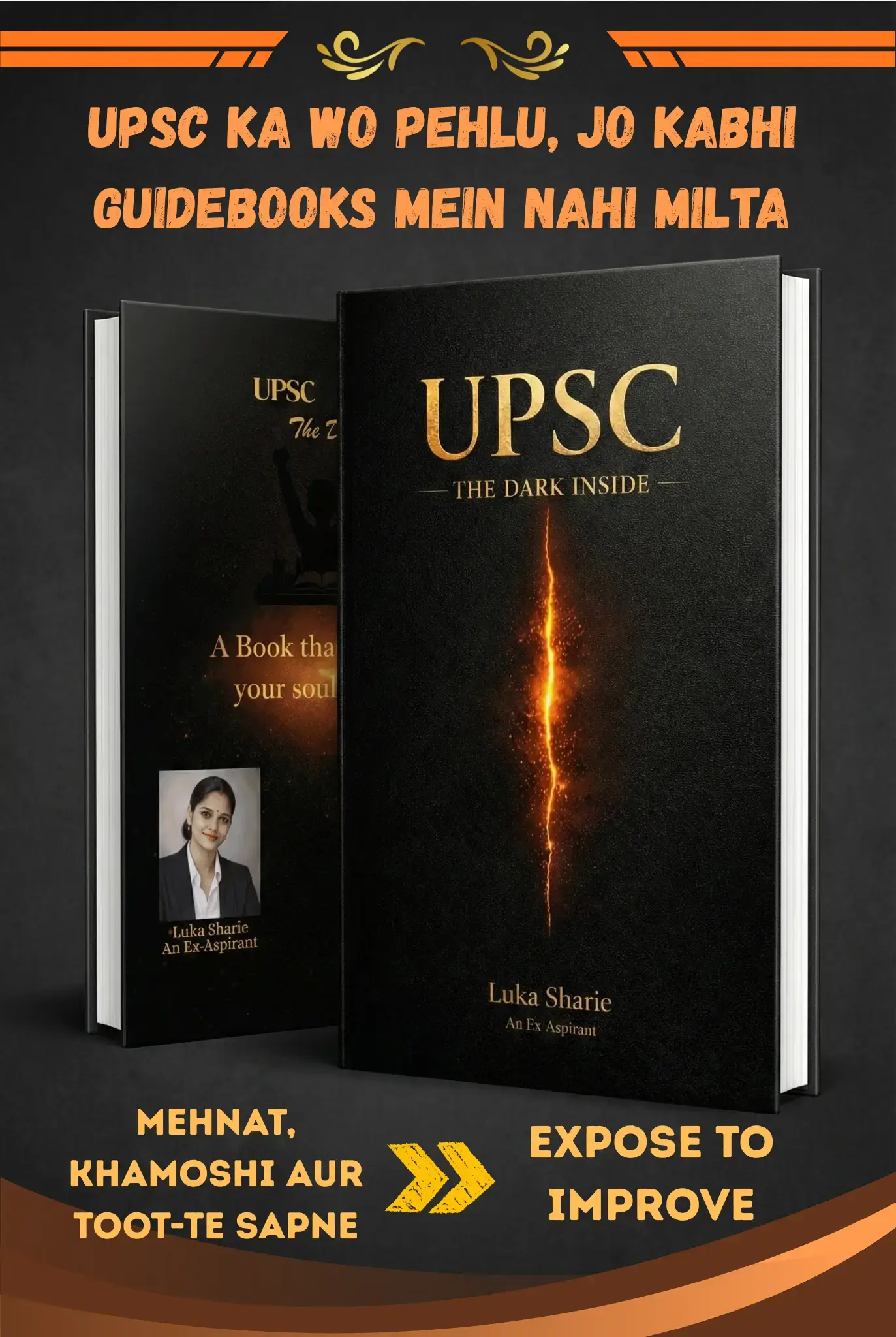 UPSC the dark Inside book cover copy